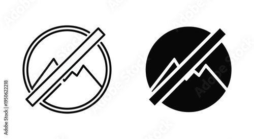 Mountain Circle Logo Abstract Business