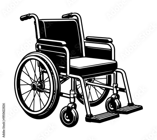 Wheelchair showing assistive technology and medical equipment for diverse mobility needs, supporting independence and healthcare