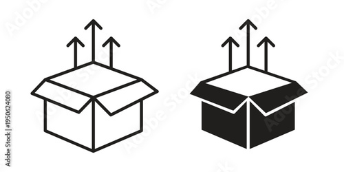 Product release icon illustration for web design. filled flat icons