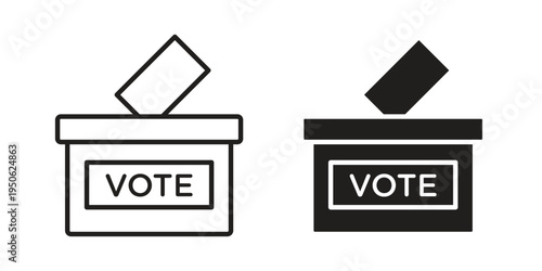 Referendum icon illustration for web design. filled flat icons