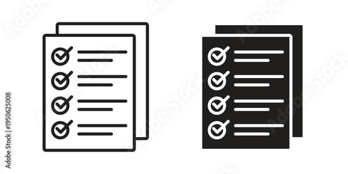 Requirements icon illustration for web design. filled flat icons