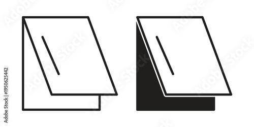 Roof window icon illustration for web design. filled flat icons