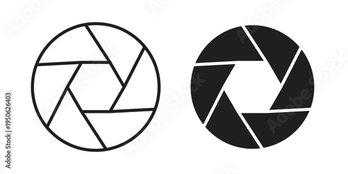 Shutter icon illustration for web design. filled flat icons