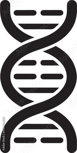 Double helix structure representing deoxyribonucleic acid or dna molecule
