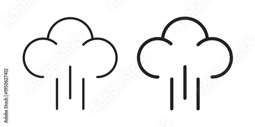 Steam icon illustration for web design. filled flat icons