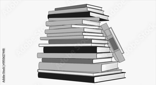 stack of books, book pile