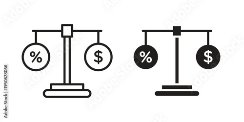 Taxes icon illustration for web design. filled flat icons