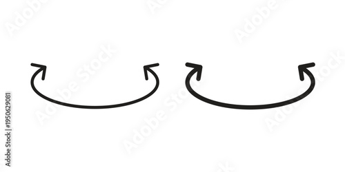 Two side icon illustration for web design. filled flat icons