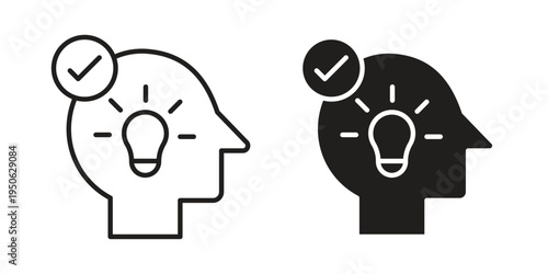 Understand icon illustration for web design. filled flat icons