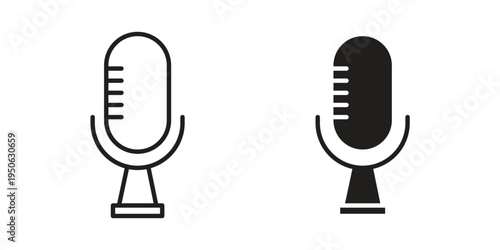 Voice recognition icon illustration for web design. filled flat icons