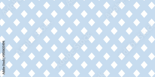 Seamless Light Blue Gingham Pattern Background. Classic Two-Tone Pastel Plaid Check Design for Fabric, Textile, Wallpaper, and Picnic Decor.