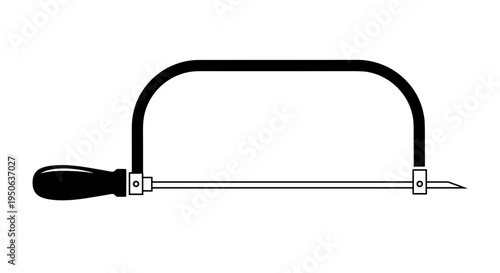 Close up of handsaw tool.