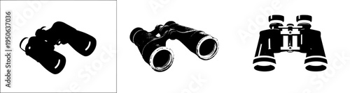 Eagle-eyed Adventure: A Pair of Timeless Black Binoculars