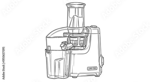 Juicer appliance for kitchen use only.