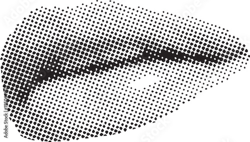 Halftone pattern with gradient effect illustration design element