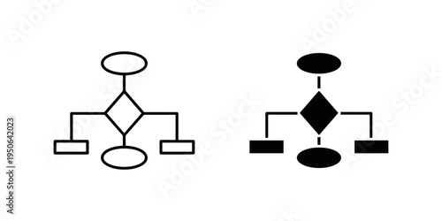family tree and inheritance hierarchy diagram flat design vector illustration