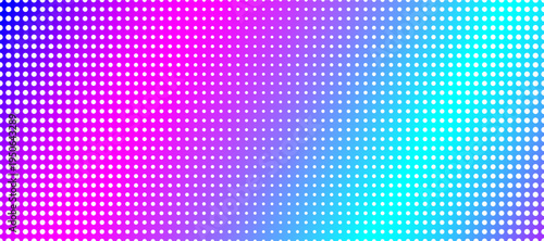 Blue and purple LED pixel wall with glowing digital light pattern, futuristic screen texture for technology backgrounds and media displays