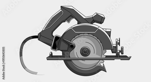 Circular power saw machine tool.