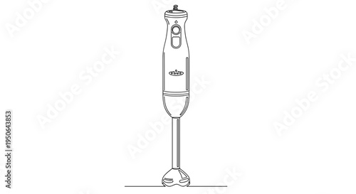 Electric Handheld Immersion Blender Device.