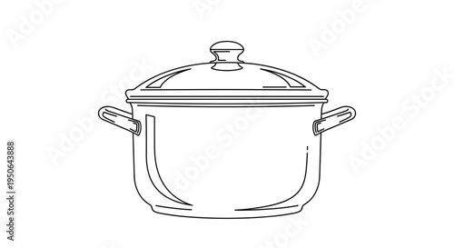 Large Pot with Two Handles.
