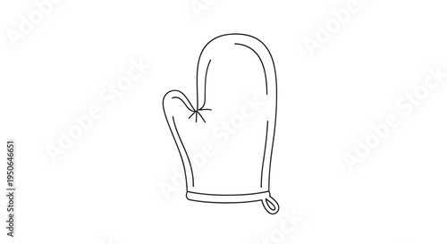 Oven glove for kitchen use.