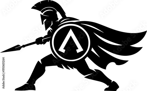 Medieval Spartan Warrior SVG Cut Files for Cricut & Silhouette