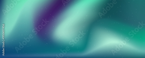 Northern Lights. Aurora borealis with starry in the night sky. Abstract background