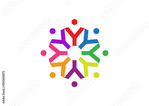 Diverse People Holding Hands Together.