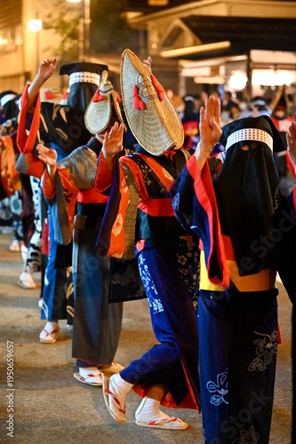 西馬音内盆踊り　秋田県羽後町　traditional japanese dance festival