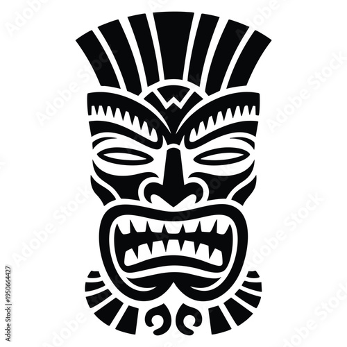 Simple mystery aztec idol vector icon isolated on white background for web design perfect for history tribal civilization and cultural artwork projects