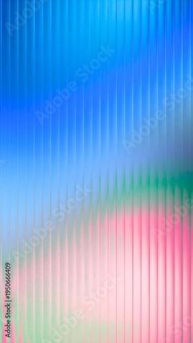 Abstract Pastel Gradient Striped Background With Blue and Pink Vertical Lines and Soft Wave