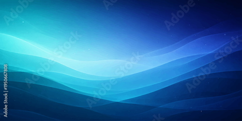 Abstract blue wave background featuring a curved line of light and motion to create a summer ocean landscape illustration for a nature wallpaper design