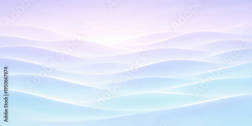 Abstract blue wave background featuring a clear sky with soft white clouds and light textures for a summer sea design