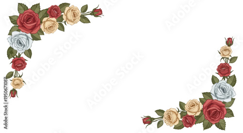 Elegant Floral Corner Decorations with Roses.