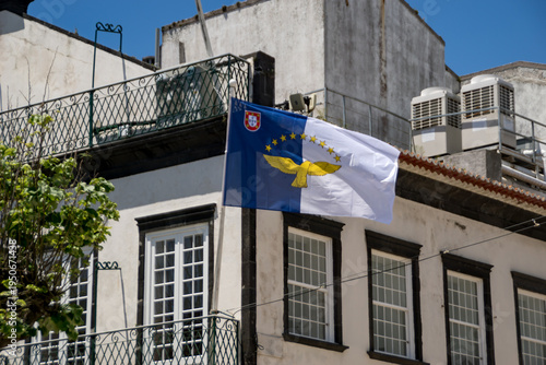 The flag of the azores