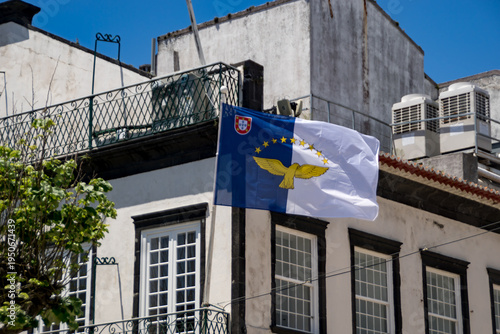 The flag of the azores