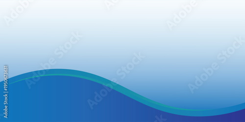 Abstract Blue Gradient Wave Background Modern Minimal Corporate Design