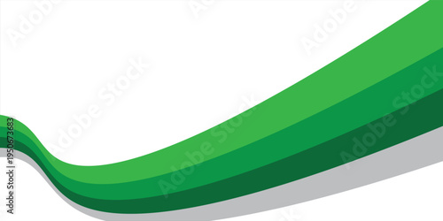 Abstract Green Wave Background Modern Gradient Layer Design