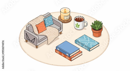 Cozy Living Room Furniture and Decor.