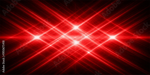 Glowing red abstract background with stars featuring a bright motion wave design and laser lines of energy over a dark black texture wallpaper