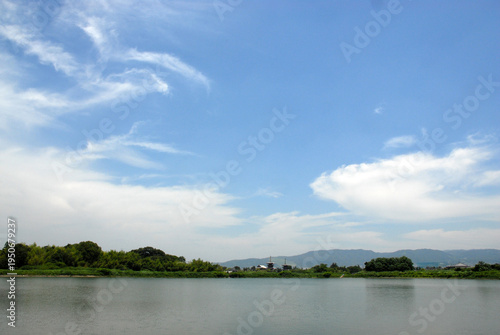 薬師寺　大池からの遠望　奈良市西ノ京町