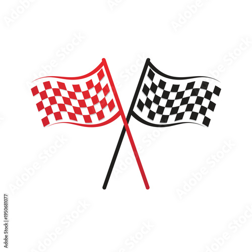Race flag icon design