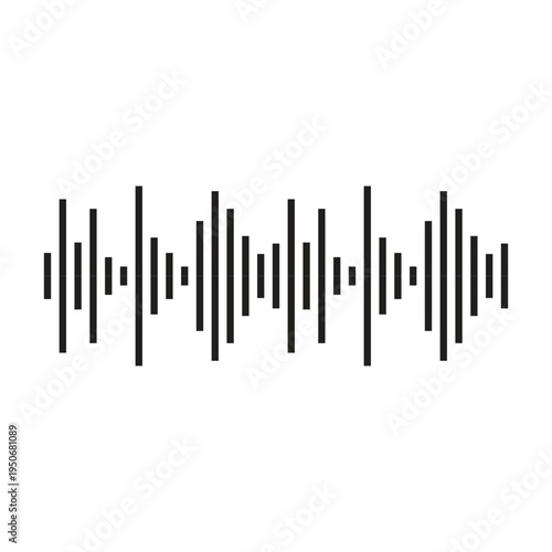 Sound waves vector illustration