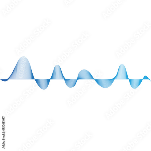 Sound waves vector illustration