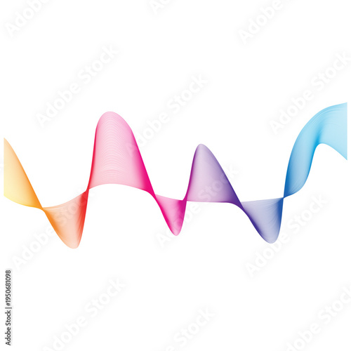 Sound waves vector illustration