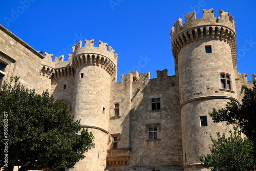 Medieval fortress Palace of the Grand Master of the Knights of Rhodes, Rhodes, Greece