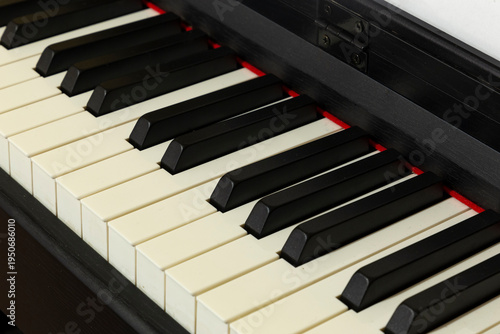 Wallpaper Mural Close-up of black and white piano keys on a grand piano keyboard Torontodigital.ca