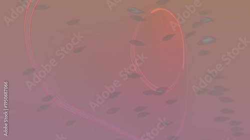 Blurry Pink Background with Faint Shapes.