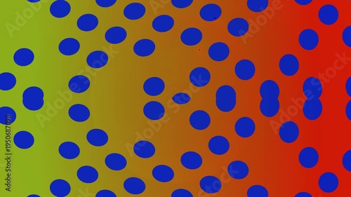 Colorful Dots Pattern Background Animation.