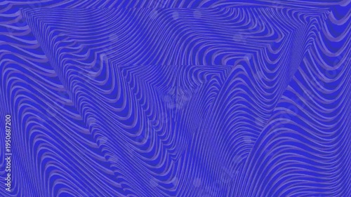 Blue Wavy Lines Pattern Animation Background.